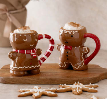 Pepperkake kopper på Nicoline skjærefjøl