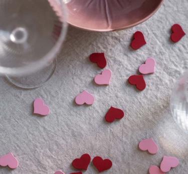 Borddekor hjerter
