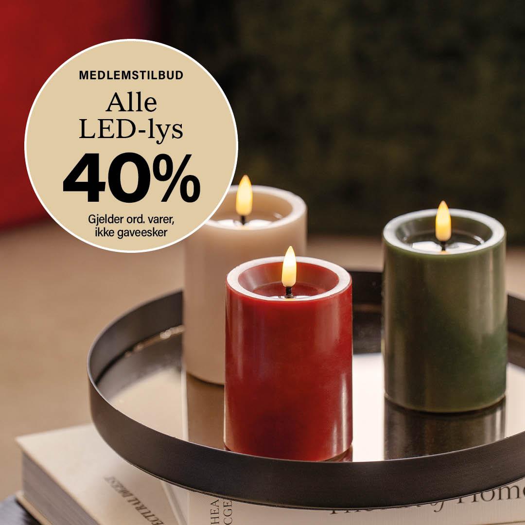 LED lys black week tilbud