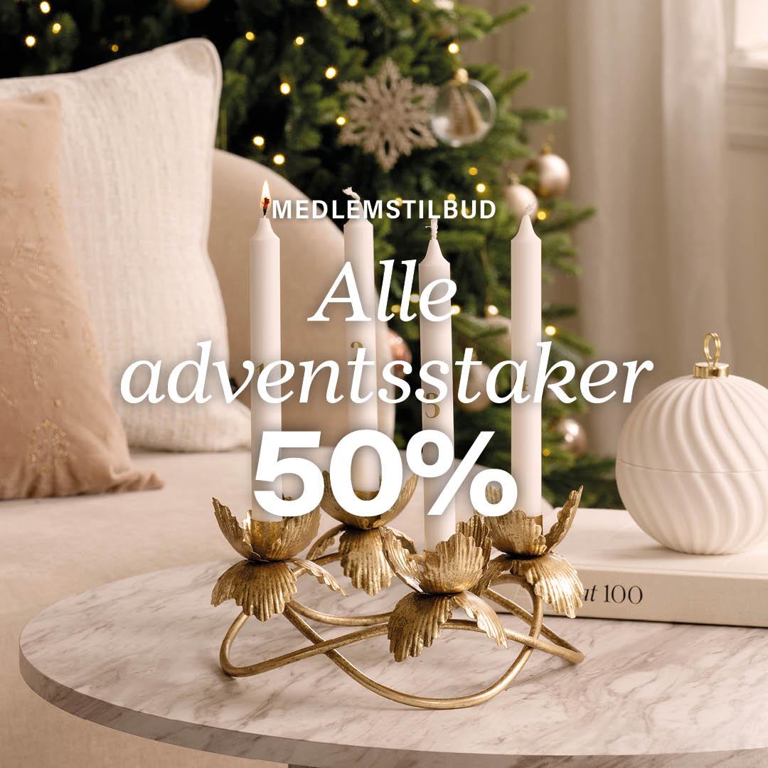 Adventstaker black week tilbud