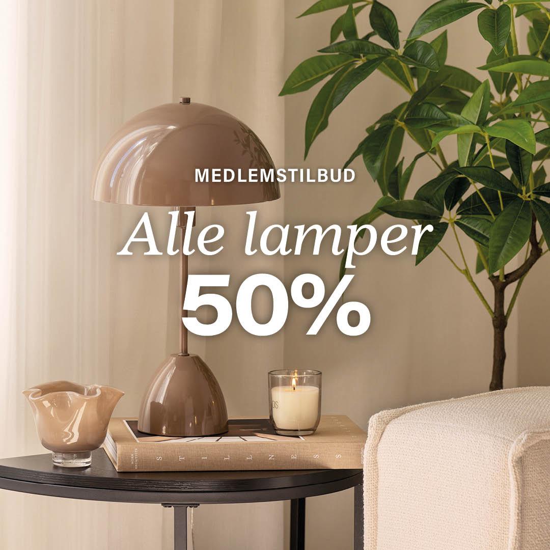 Lamper tilbud banner