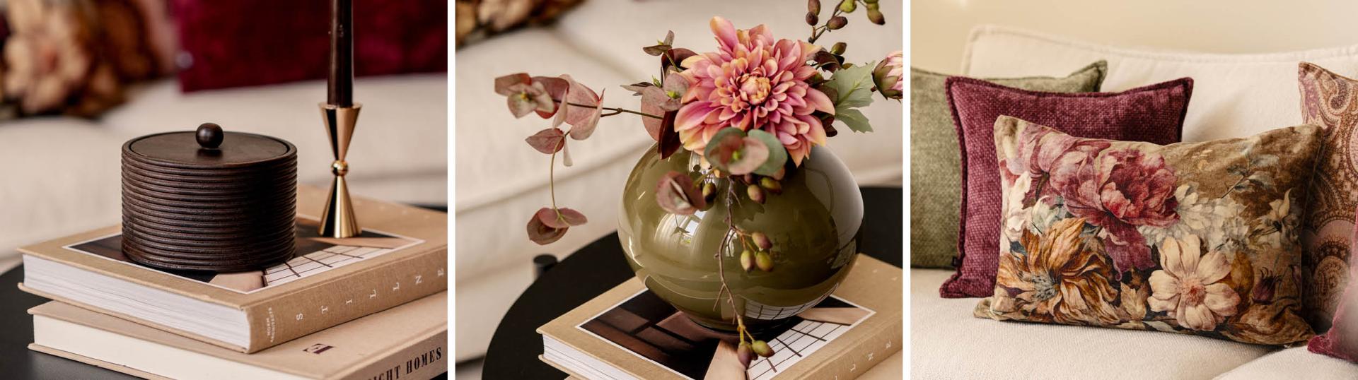 Kollasj av interiørbilder