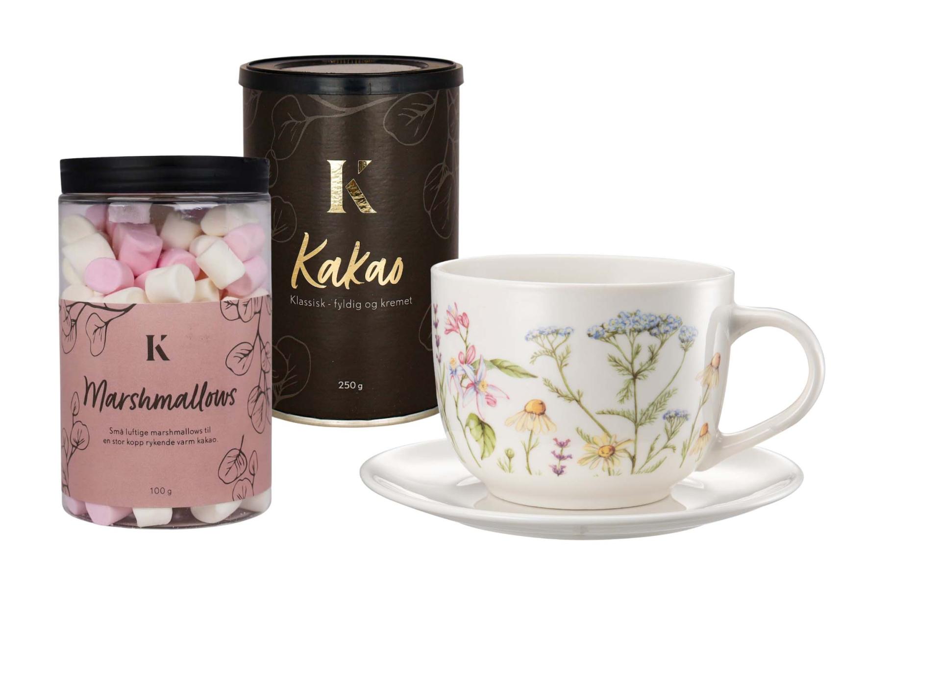 Jumbokopp med kakao og marshmallows