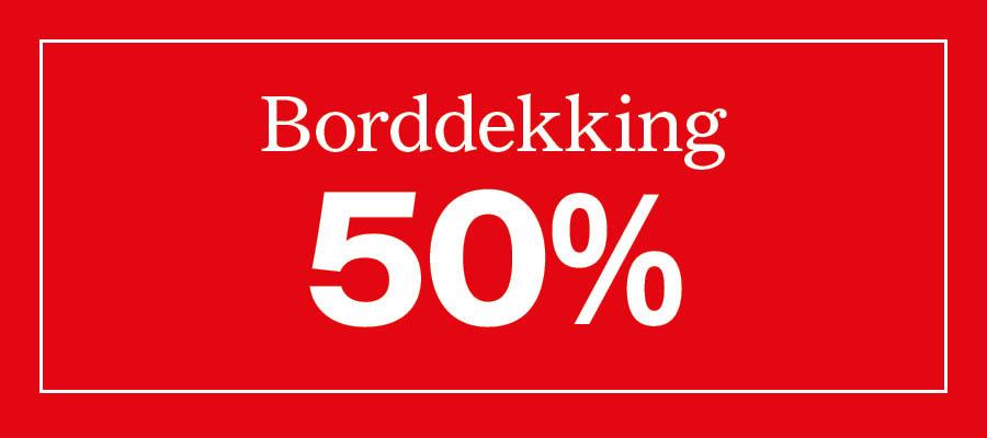 Borddekking 50%