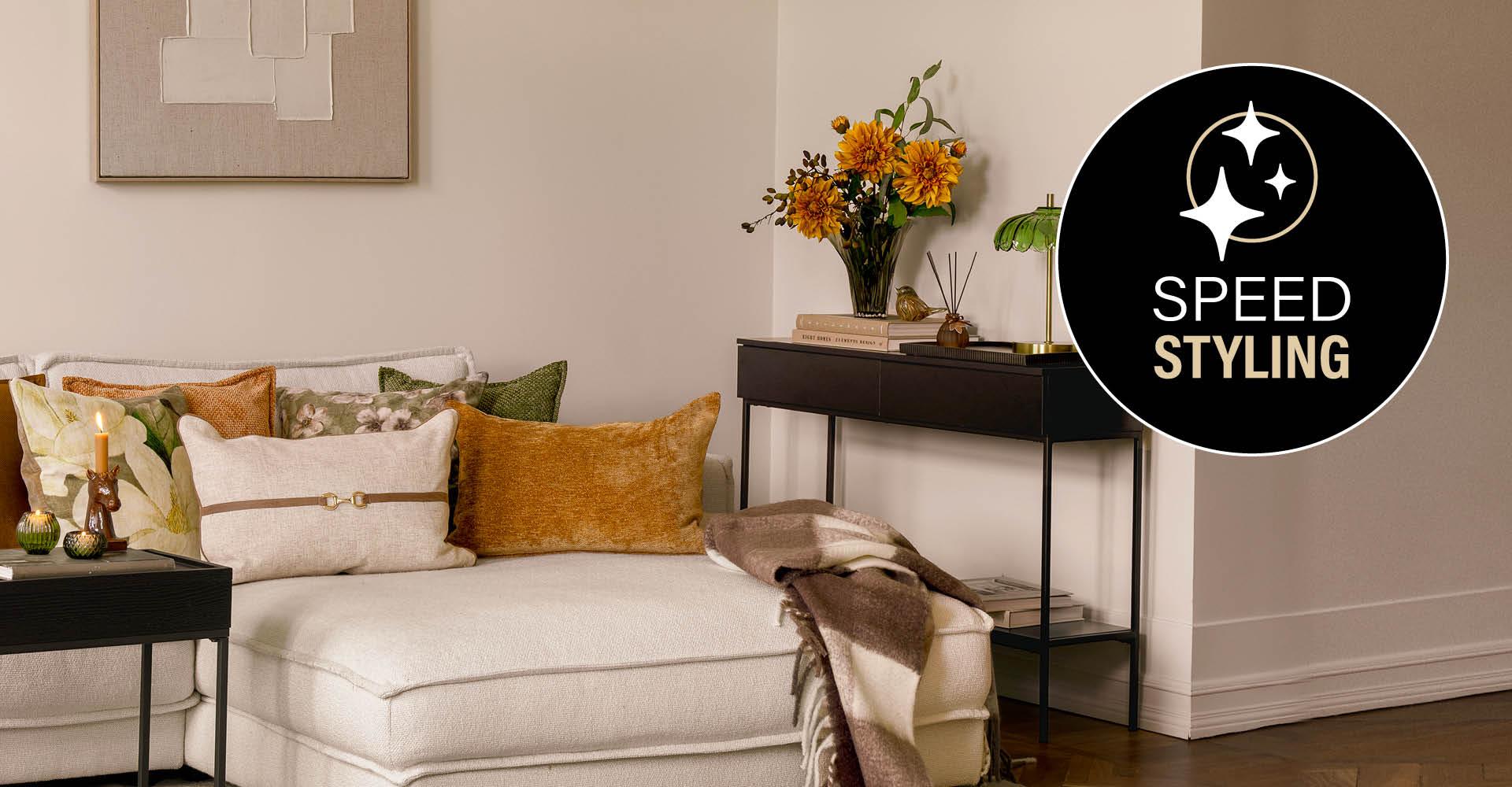 Myke fine puter til sofakroken