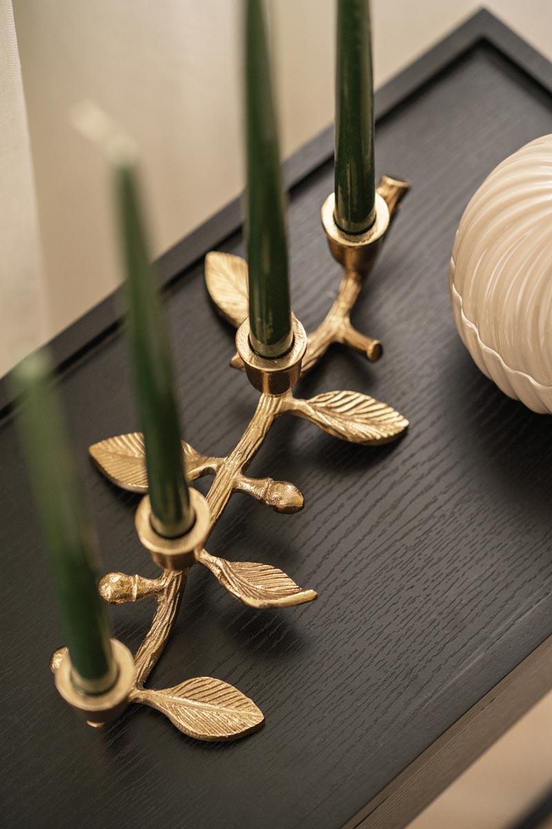 Advenstake gullblad med lakklys