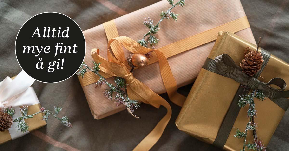 Gaver fra Kremmerhuset - alltid mye fint å gi