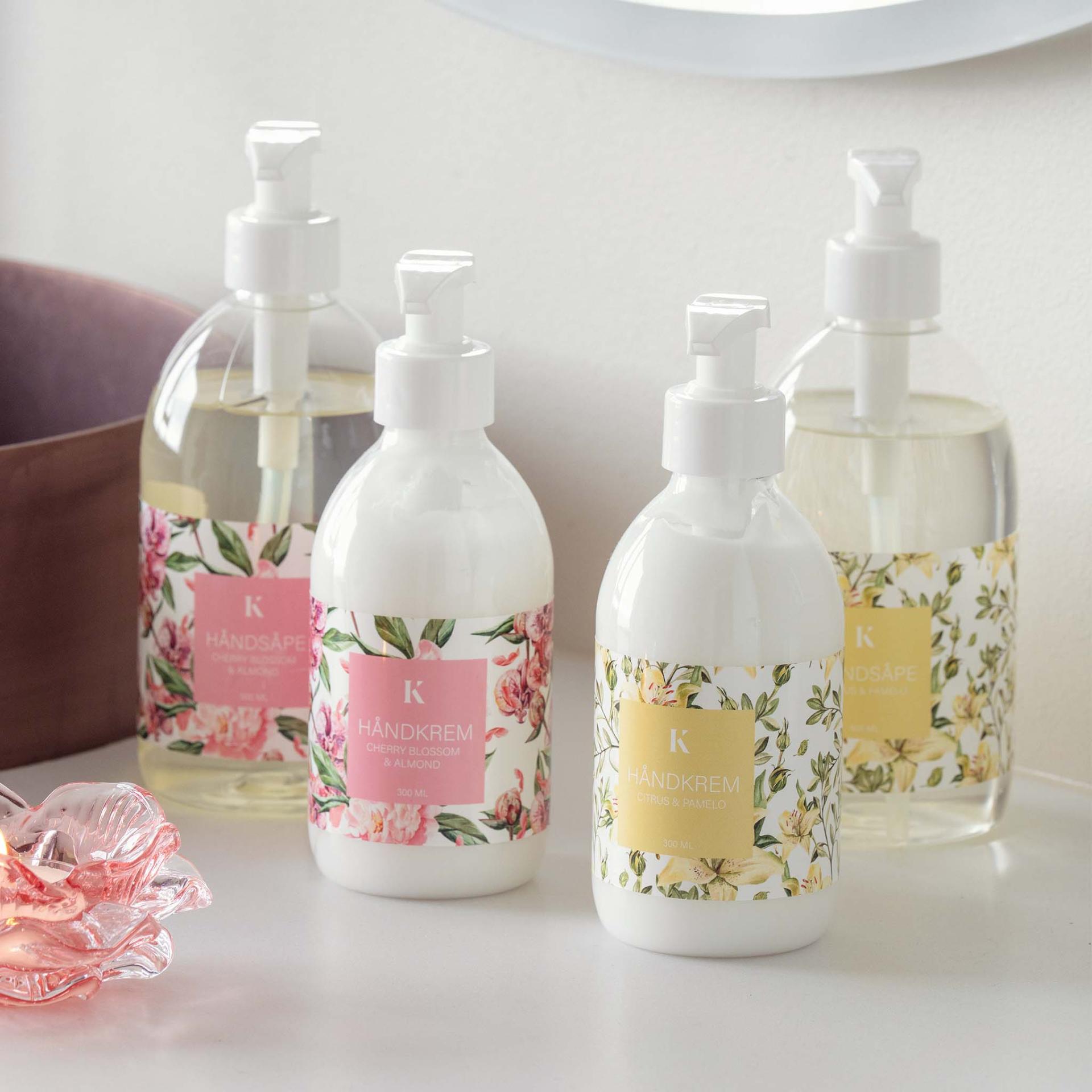 håndsåpe og håndkrem