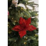 Blomst på klype rød på juletre