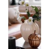 Vase Leona med glasskrukke nøtt