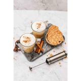 Melkeskummer med to kaffer på brett