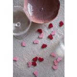 Borddekor Hjerte på bord med skål pia