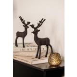 Hjort Oliver stor og liten på konsollbord nærbilde