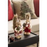 Ekornmor og ekornfar på sidebord