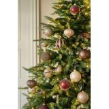 Julekule Stripe i juletre med andre matchende julekuler