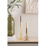 Håndlagede Kronselys i brun og beigetoner