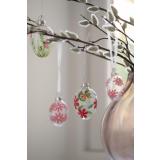 Gåsunger med glassegg med blomster