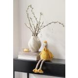 Gårunder med glasseggg på konsollbord med påskepynt