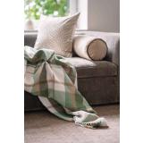 Sofakrok med puter og pledd