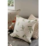 Putetrekk i bomull og faux fur i sofakrok