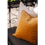 Putetrekk daisy hvit og piper oker i utesofa