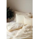 Sengetøy krepp gul småblomster