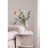 Telysholder antonia på sidebord marvel med vase og telysholder siri