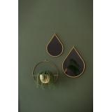 Veggpotte i gull med sirkel rundt