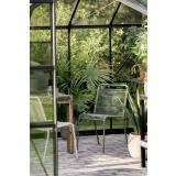 Utestol Line grønn stående i drivhus