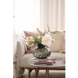 Roser og tulipaner bukett i vase frøy