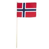 norskt flagg på pinne