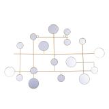 Veggdekor med mange små runde speil