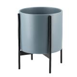 Luca blå blomsterpotte på stativ