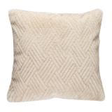 Putetrekk Fake fur grafisk 48x48 cm