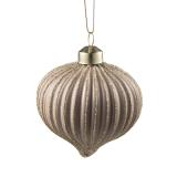 Julekule onion rille rosa