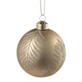 Julekule blader gull nærbilde