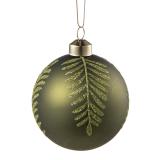 Julekule blader grønn nærbilde