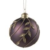 Julekule Rose burgunder nærbilde