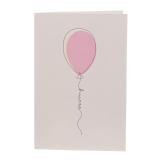 kort med ballong og hurratekst