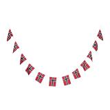 Store flagg på snor i pakke