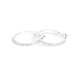 Øreringer, 30mm, Cubic Zirconia, S