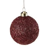 Rød glitter juelkule