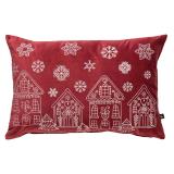 Putetrekk Julehus 40x60cm med motiv