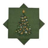 Serviett juletre grønn