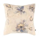 Putetrekk Velur Blå blomst 48x48 cm