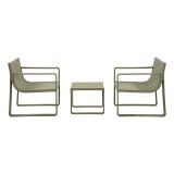 Utemøbel Siena sett av 3, grønn