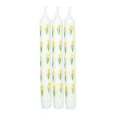 Kronelys lilje 100% stearin 3 pk