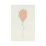 Stående kort Ballong rosa