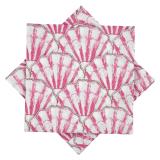 Serviett skjell rosa