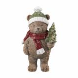 Bjørn med tre 7,5 cm brun